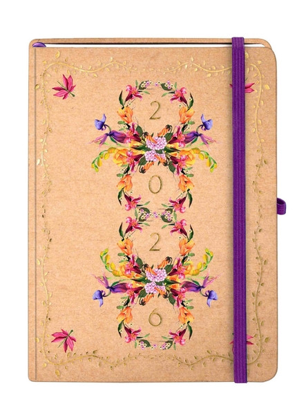 Kalendarz książkowy A5 TNS Kraft Wiosna Antra